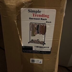 Simple Trending Black Garment Rack